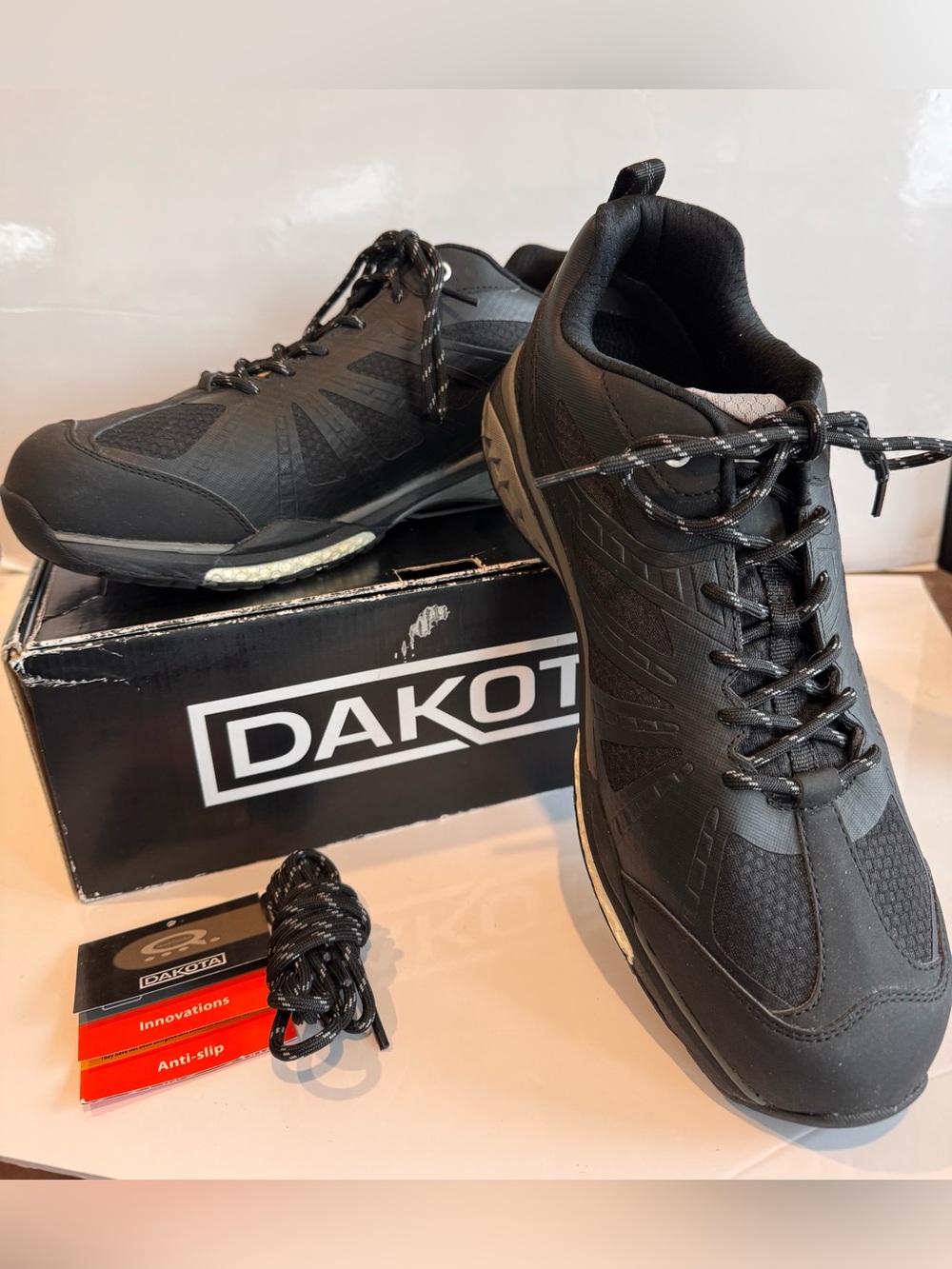 Men’s Dakota Quad Comfort US Sz 14 CSA Athletic Safety Work Shoes Black Not Worn
